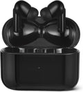 Bluetooth 5.4 True Wireless Earbuds, IPX4 Waterproof, in-Ear with Mic, 28 Hours Battery Life, Charging Case, Black