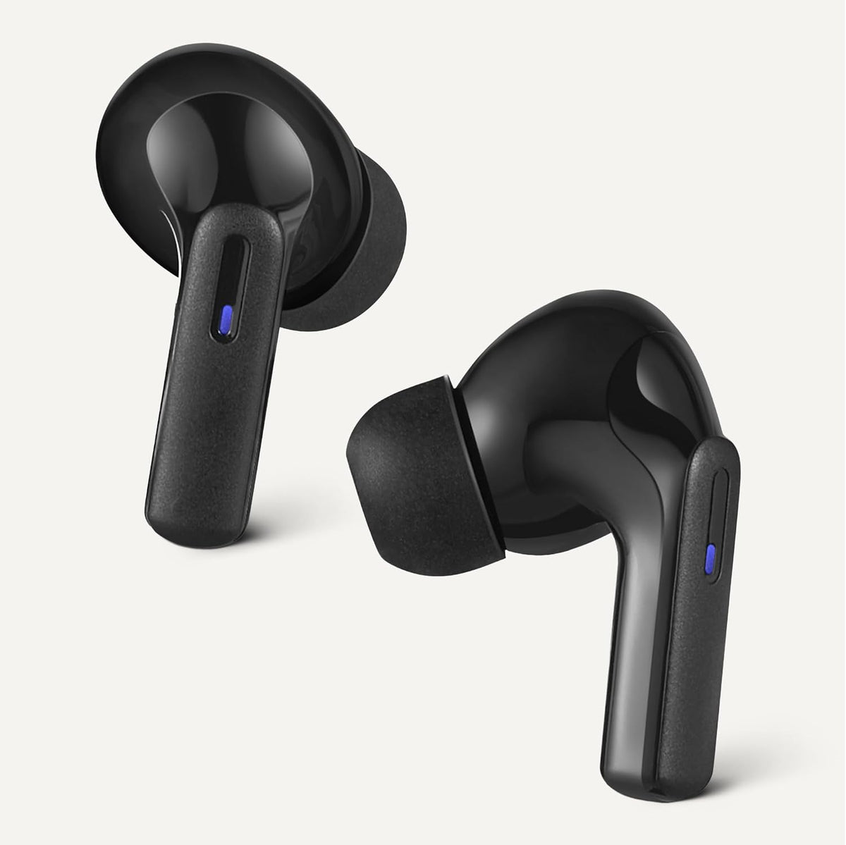Bluetooth 5.4 True Wireless Earbuds, IPX4 Waterproof, in-Ear with Mic, 28 Hours Battery Life, Charging Case, Black