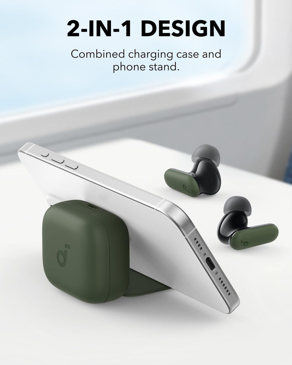 Mughal P30i by Anker Noise Cancelling Earbuds, Hands-Free Viewing