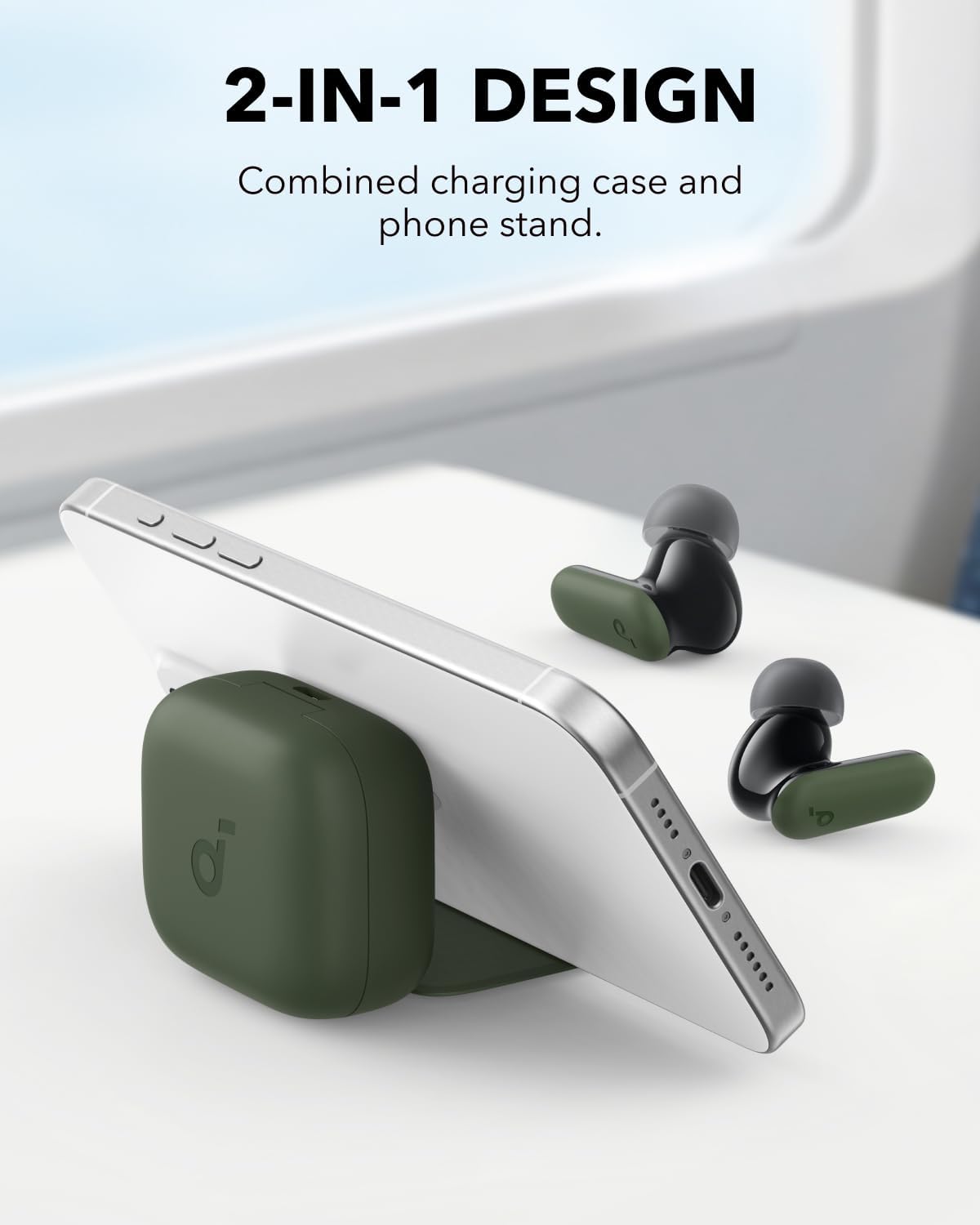 Mughal P30i by Anker Noise Cancelling Earbuds, Hands-Free Viewing